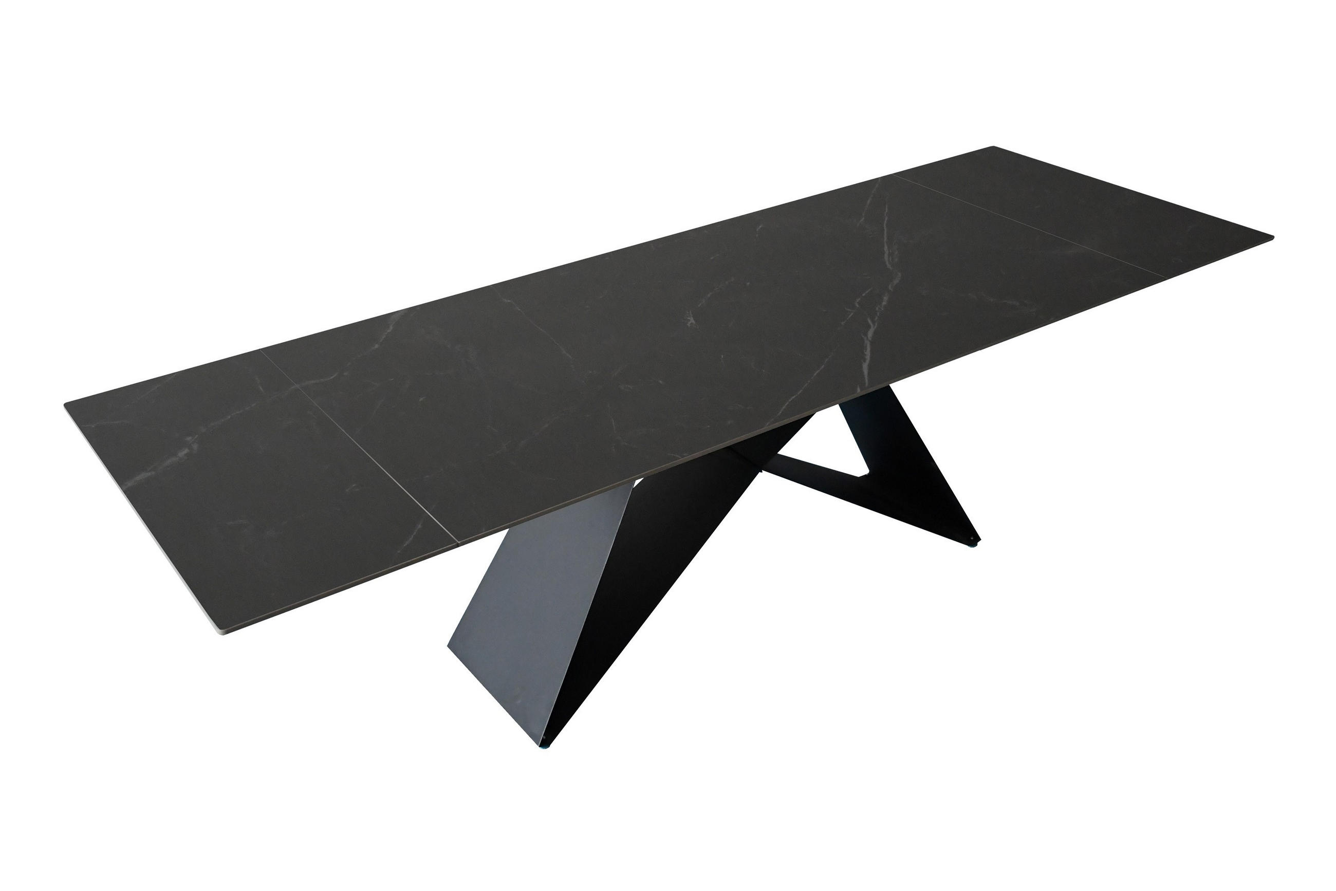 ESSTISCH MILLIE - Schwarz, Keramik (90/180/76cm) - SAM