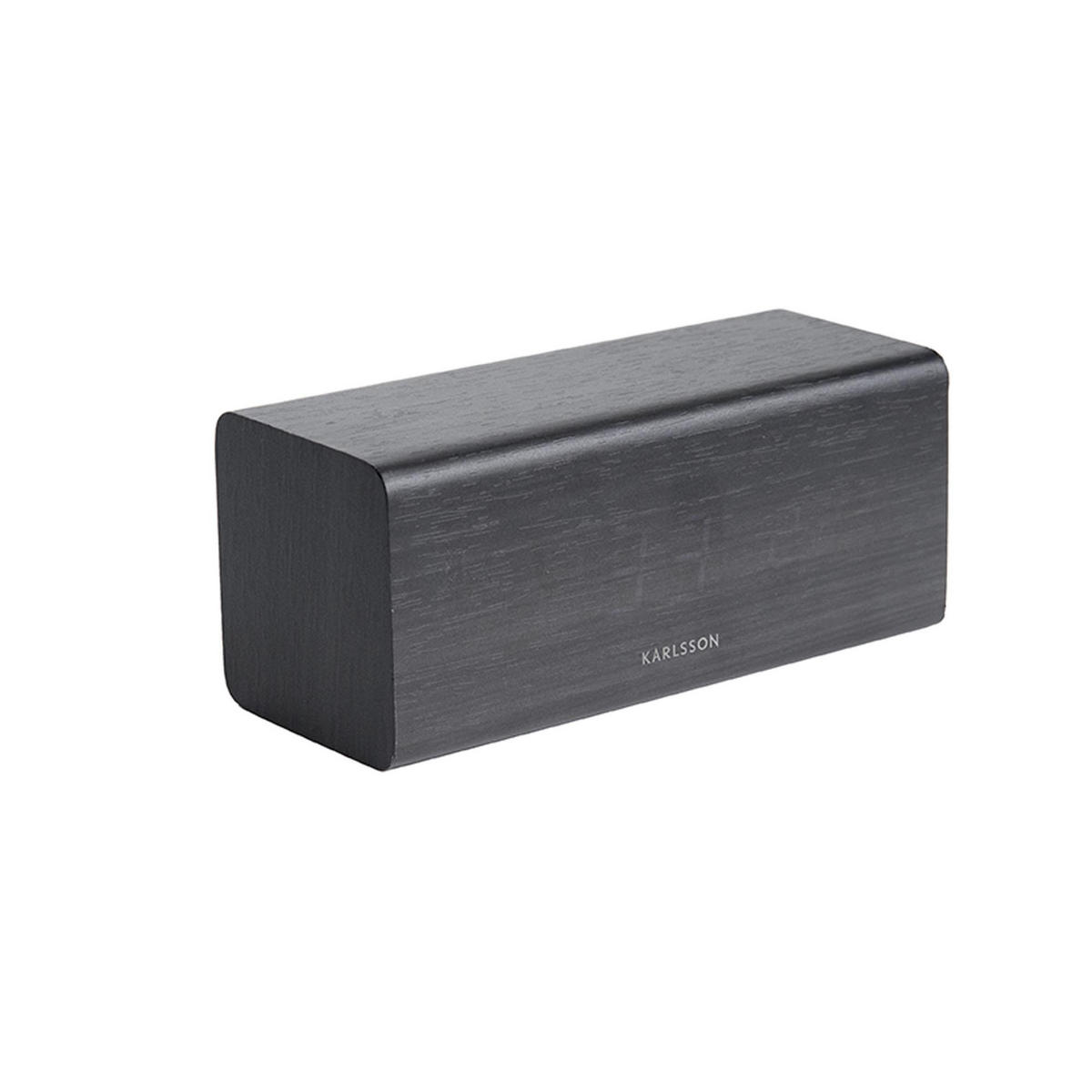 WECKER Schwarz 7.1/16/7 cm - Schwarz, Holz (16/7/7.1cm) - Karlsson