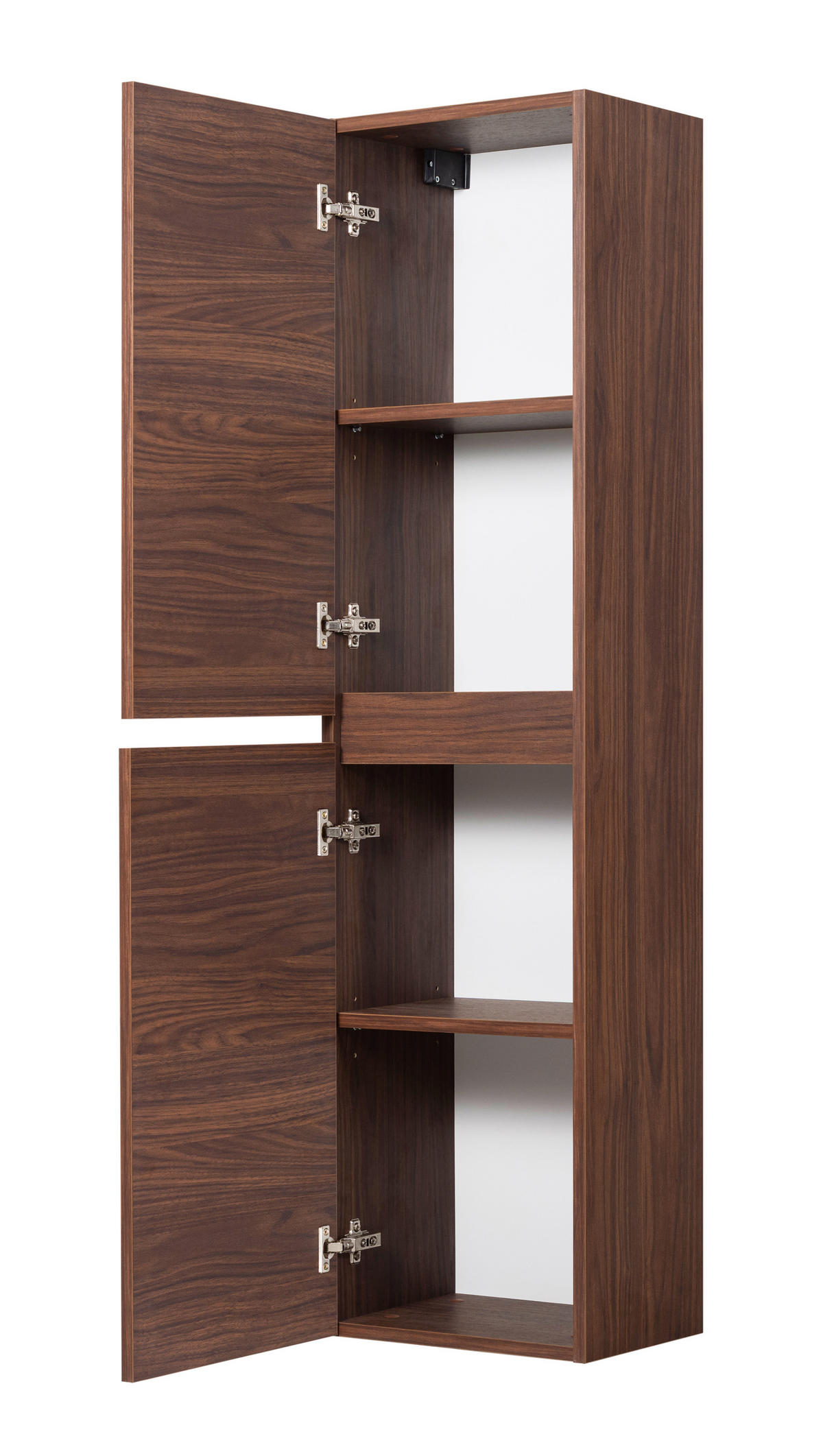 BADEZIMMERSÄULE, Farbe: Eiche-Nussbaum, 136 x 27 x 35 cm - Eichefarben, Holzwerkstoff (35/136/27cm) - 3XE LIVING