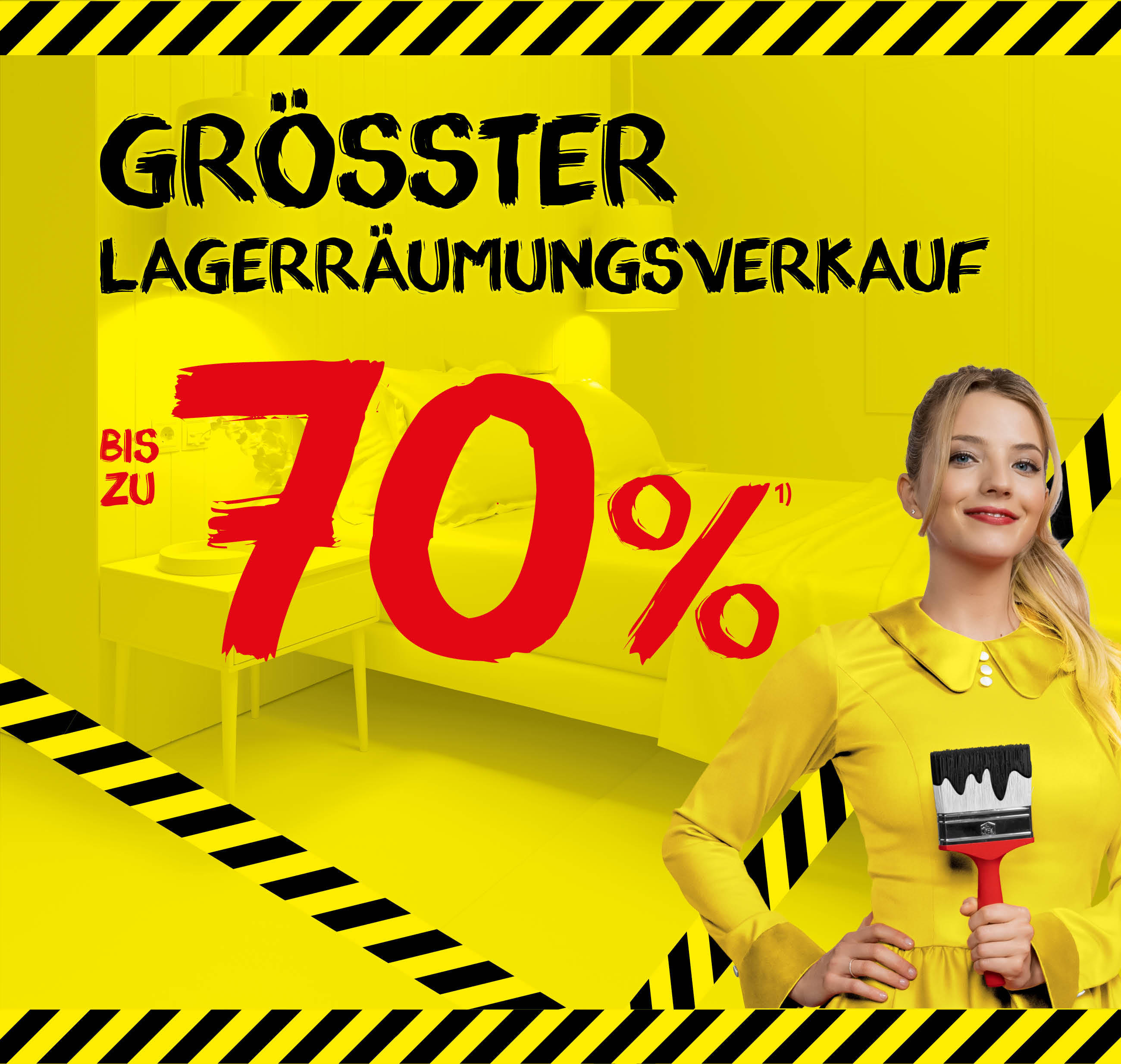 Grösster Lagerräumungsverkauf