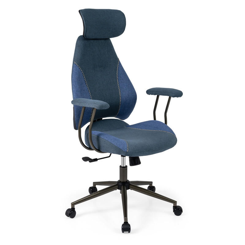 Costway Bürostuhl Blau 70x116x63 cm