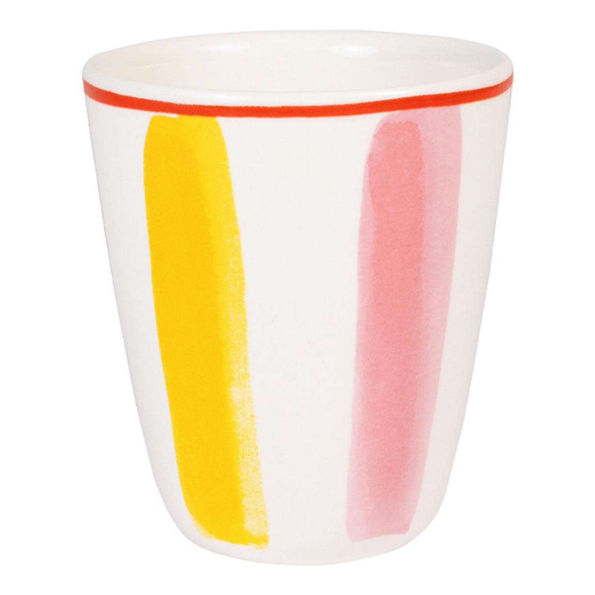 BECHER Streifen PY in Rosa - 350 ml - Pink, Keramik (0.35L) - Blond Amsterdam