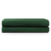 BADETUCH 2er-Set, 2x Badetuch 70/140 cm, Dunkelgrün - Dunkelgrün, Textil (70/140cm) - Blumtal