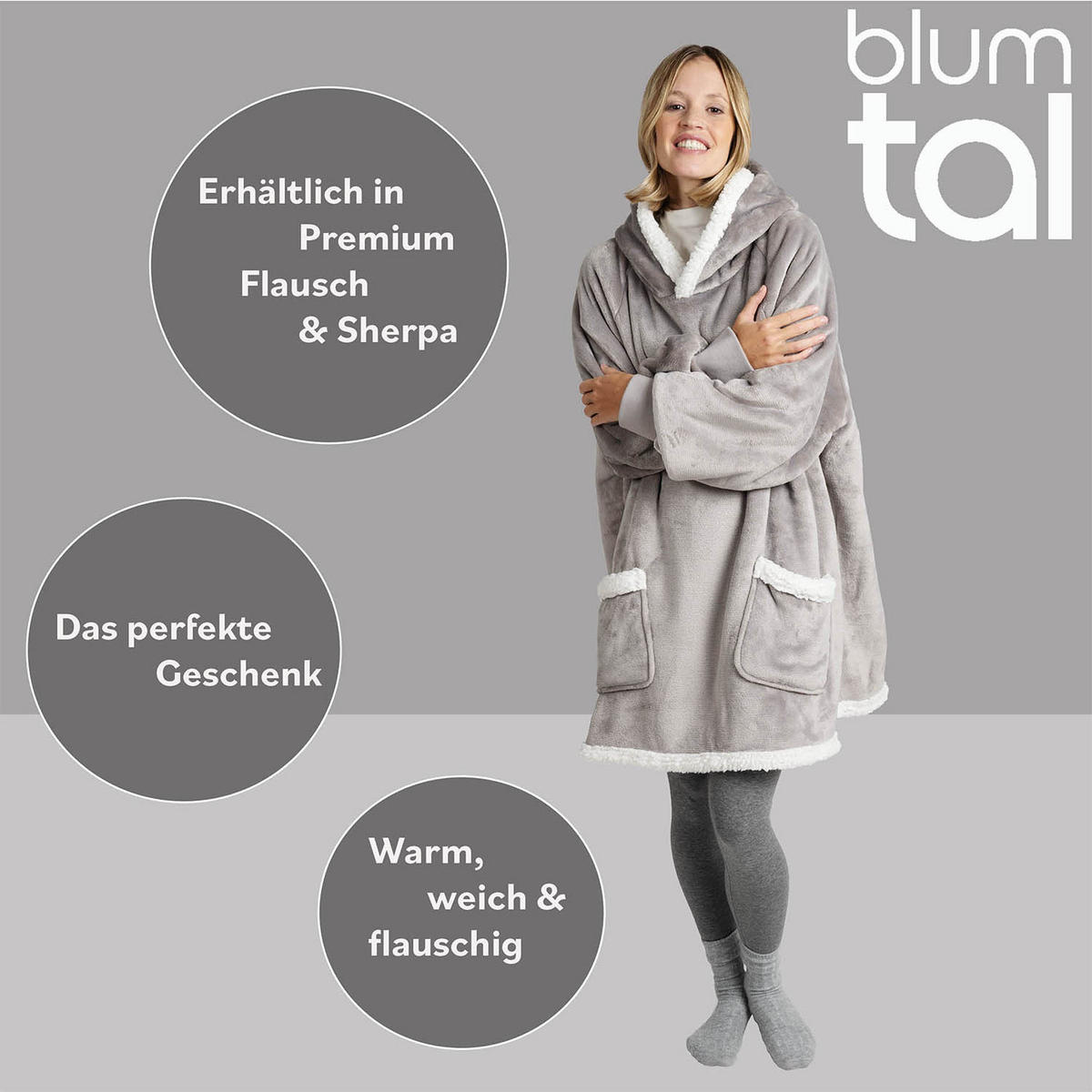 DECKENPULLOVER Loevbacken klein/Kinder, Braun, Sherpa - Braun, Textil (81/86cm) - Blumtal