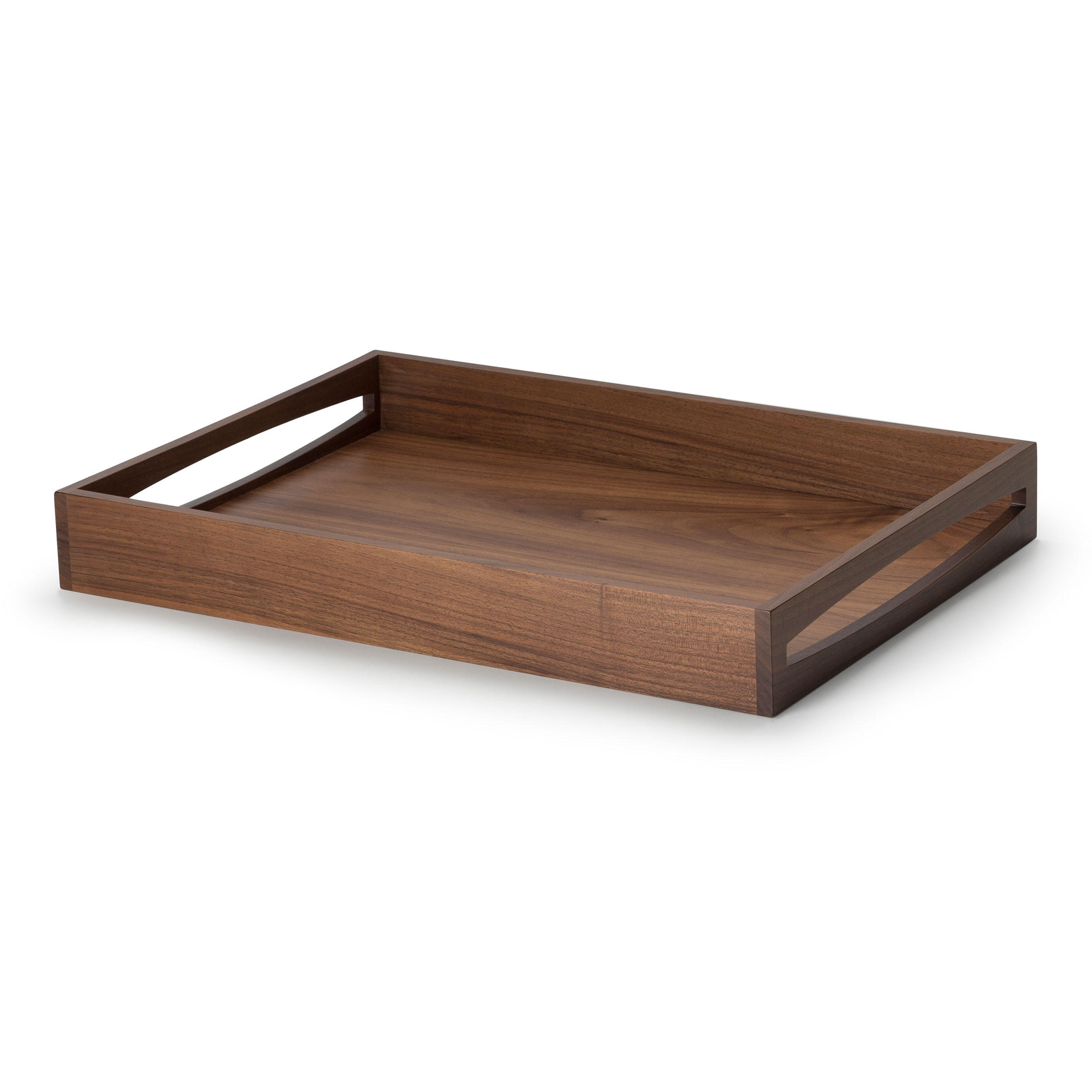 TABLETT mit Griffen, Walnussholz 49 x 35 cm - Braun, Holz (36/7/49cm) - Continenta