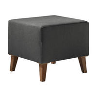POLSTERHOCKER Oviedo - Grau, Holz/Kunststoff (51/45/51cm) - MIRJAN24