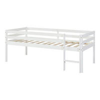 KINDERBETT Siikalatva - Weiß, Holz (90/200cm) - [en.casa]
