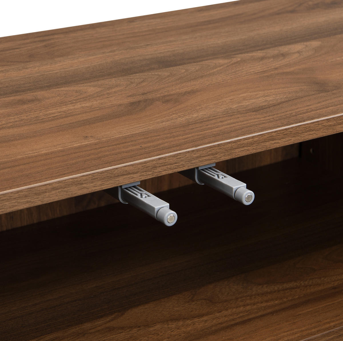 SIDEBOARD 120/35/80 cm Walnussfarben aus MDF mit Wellentüren - Naturfarben, Holzwerkstoff (35/80/120cm) - OKMYHOME