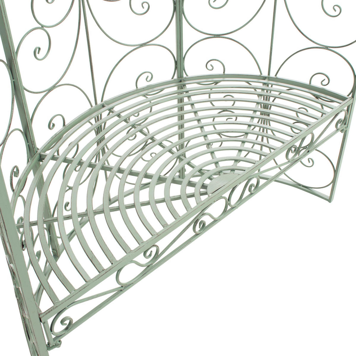 PAVILLON 120/58/178 cm Metall Antik-Grün - Grün, Metall (120/178/58cm) - CLP