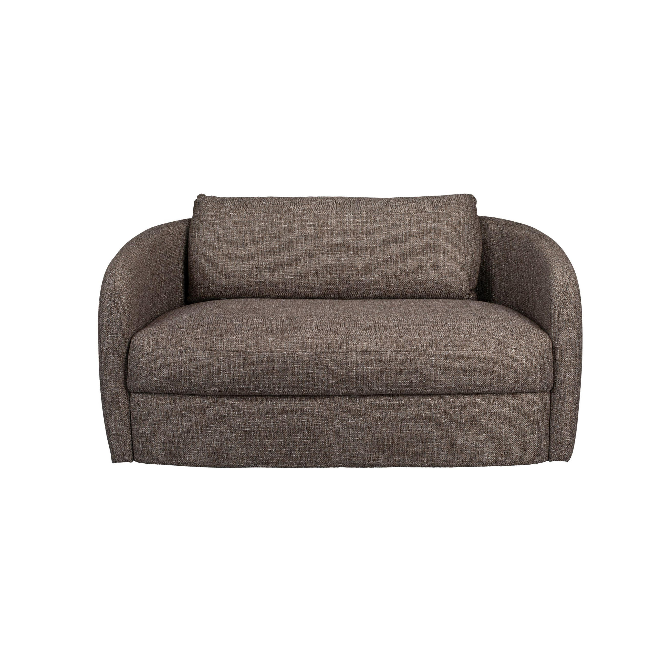 SOFA 2-SITZER Boho Stein - Grau, Kunststoff (143/75/82cm) - Dutchbone