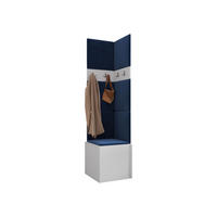 MOBILIER PENTRU HOL Orion XXI - albastru/alb, material plastic/compozit lemnos (42/186/46cm) - MIRJAN24