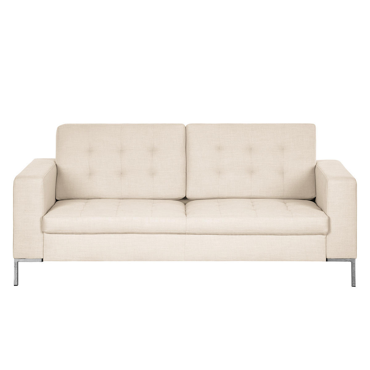 2-SITZER SOFA - Webstoff - Beige, Textil (179/80/88cm) - home24