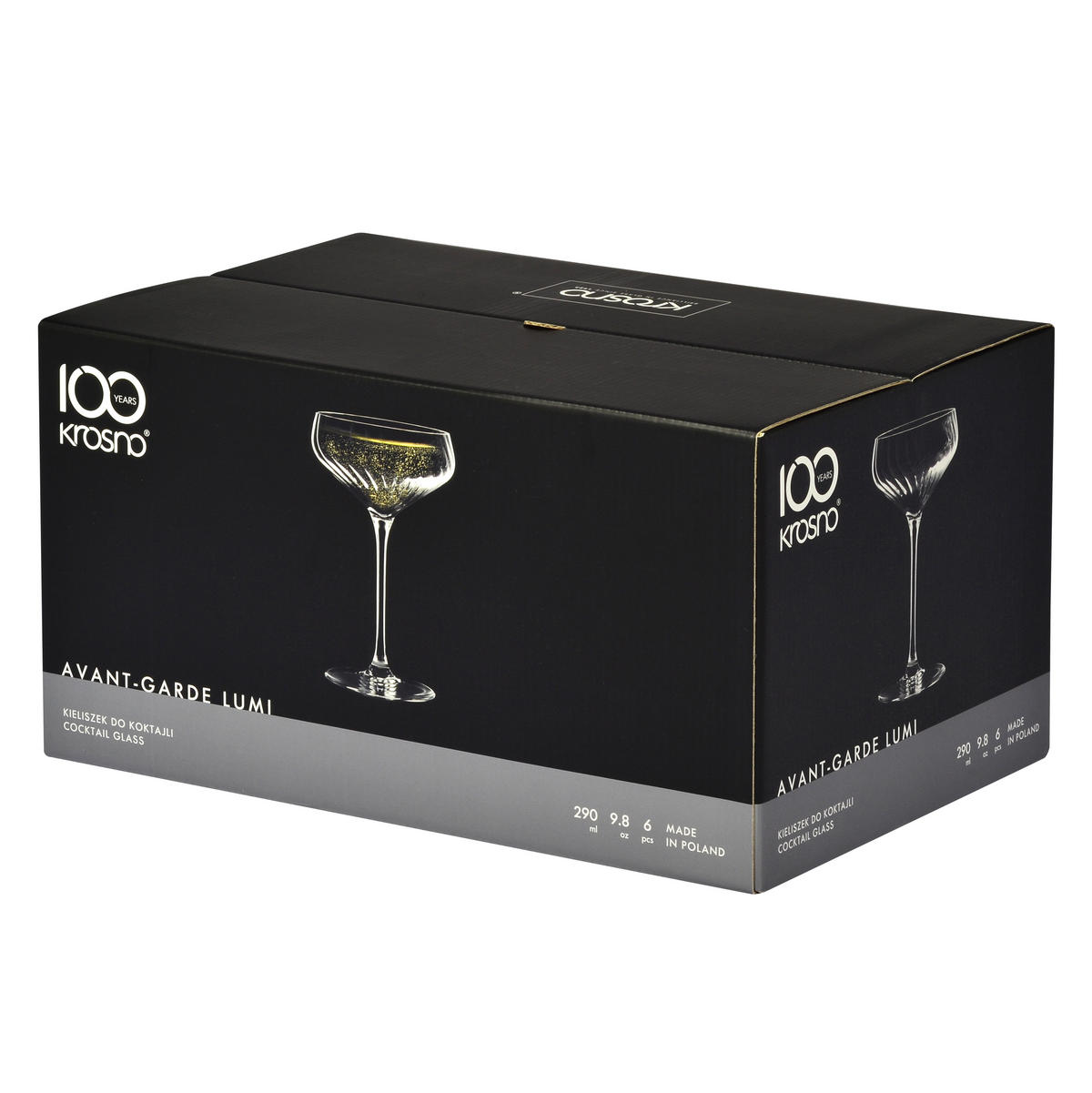 COCKTAILGLÄSER, 6er-Set, 290 ml - Transparent, Glas (0.29L) - Krosno Glass