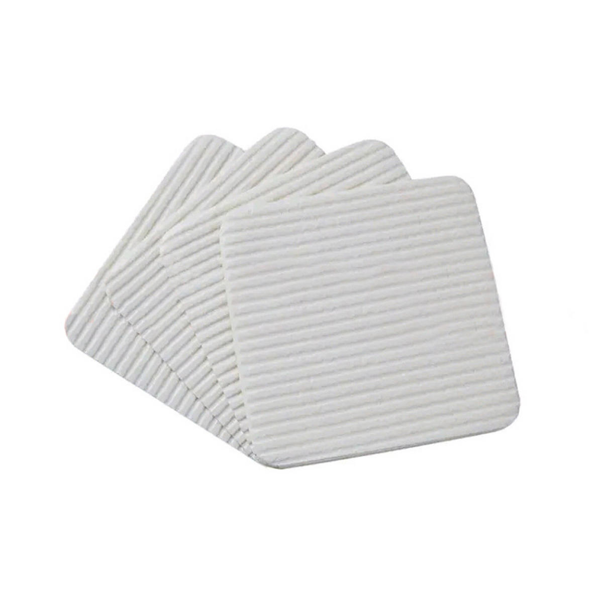 ANTIRUTSCH‑TEPPICHPAD 4 Stück - Creme, Textil (10/10cm) - Kaket