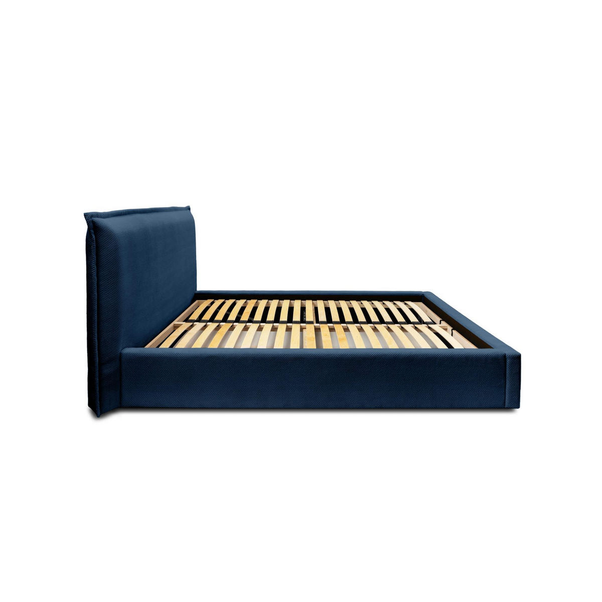 POLSTERBETT Amada In Pop - Blau, Holzwerkstoff/Textil (180/200cm) - Fun Möbel
