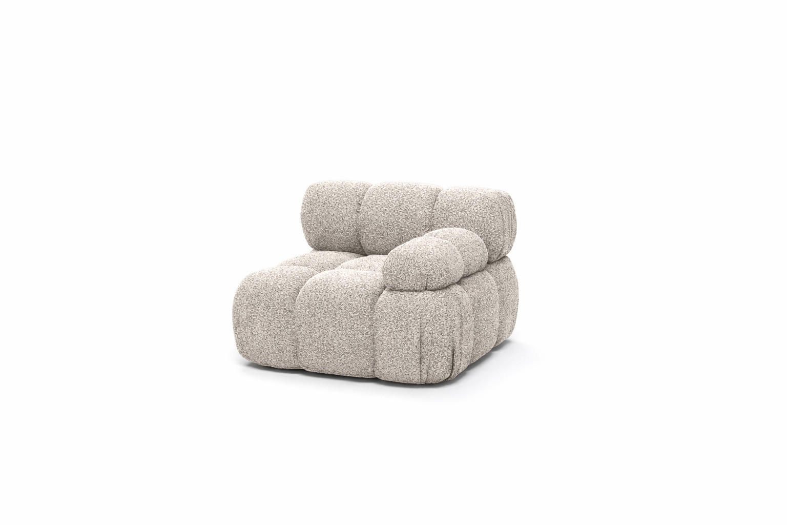 MODUL Seitlich, Für Modulares System, Stoff Abriamo, Beige, Rechts, Selia - Beige, Holz (95/70/95cm) - Kaiser Möbel