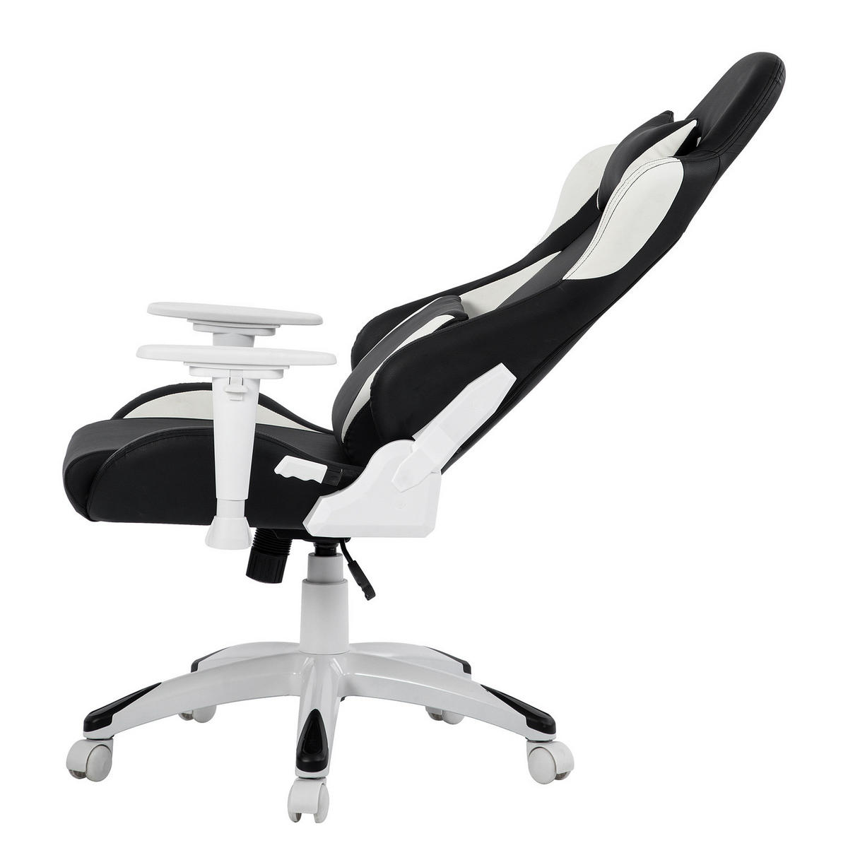 GAMING CHAIR - Kunstleder - Schwarz, Kunststoff (66/134/59cm) - home24