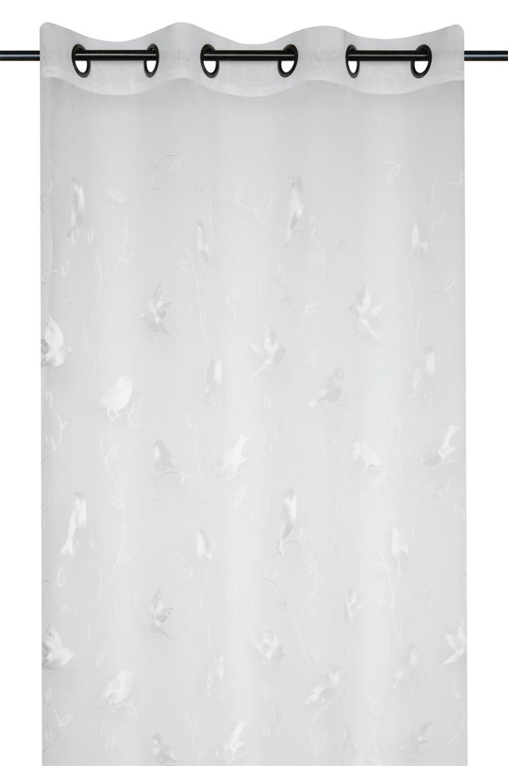 VORHANG Scarlett 140/260 cm - Weiß, Textil (140/260cm)