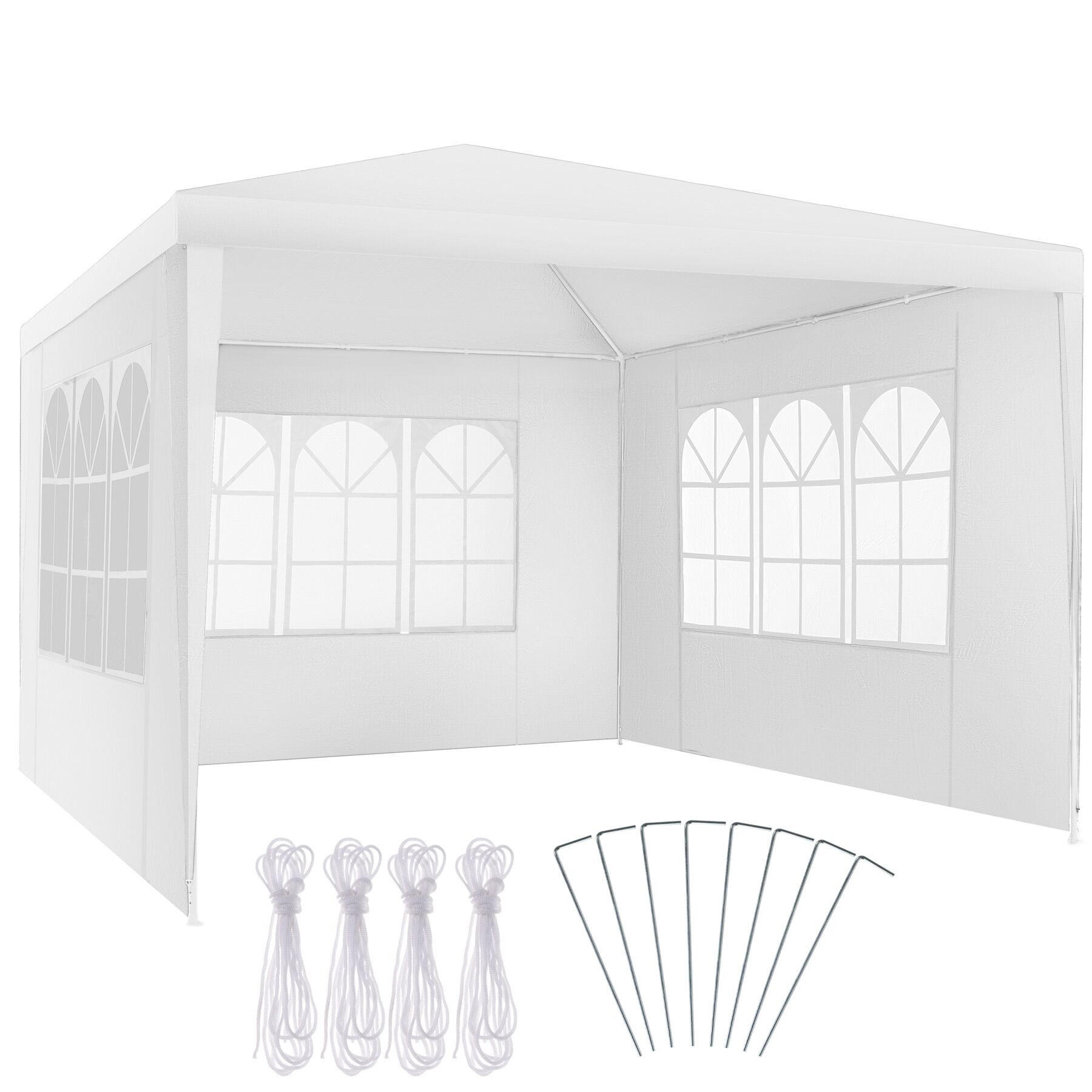 PAVILLON Barinas,wasserdicht,weiß - Weiß, Kunststoff (300/250/300cm) - tectake