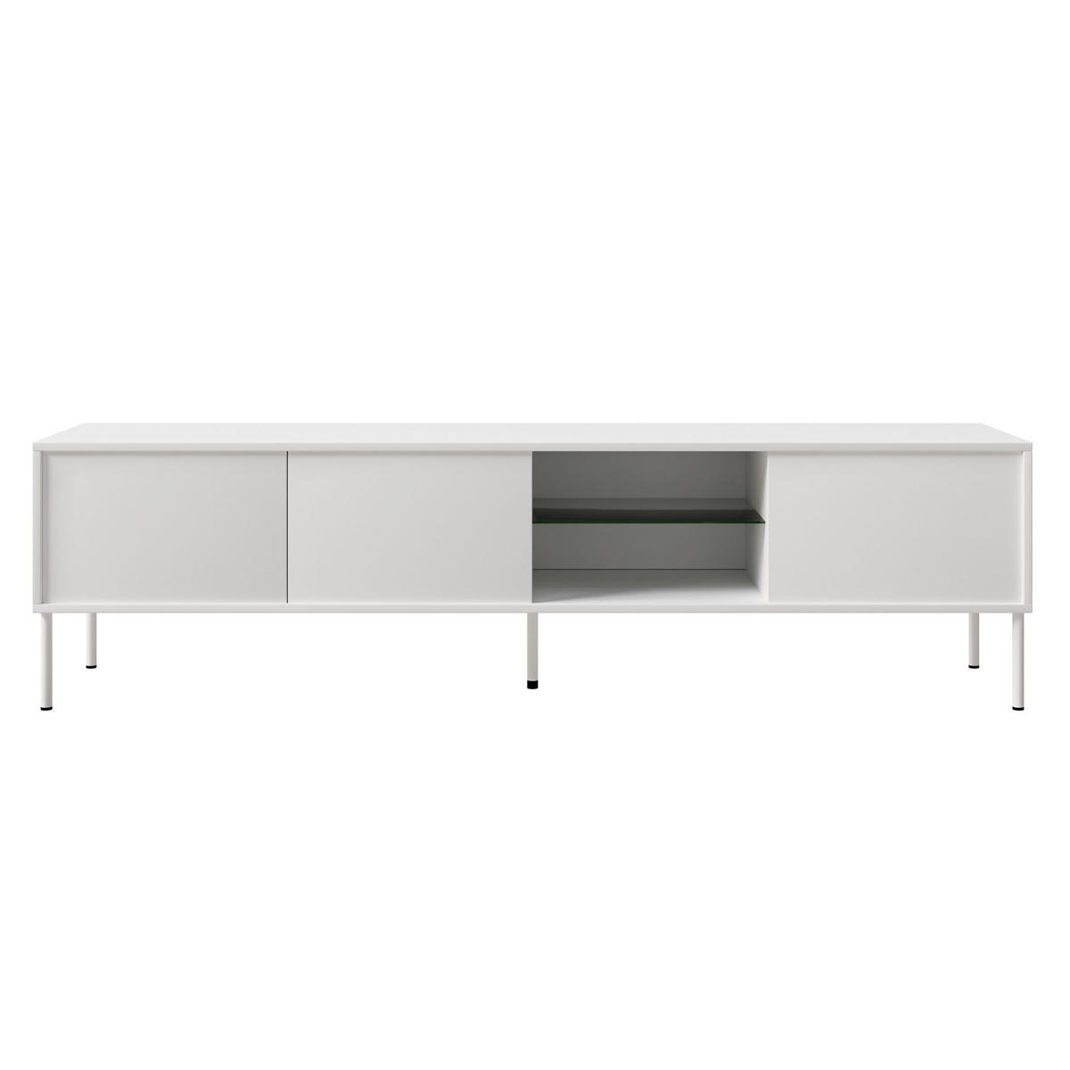 TV-SCHRANK Modivi Weiß 175 cm - Weiß, Holzwerkstoff/Metall (175/47.5/31.2cm) - Selsey