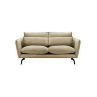 SOFA Layla 2,5-Sitzer-Velluto 3 - Beige, Holz/Textil (197/95/98cm)