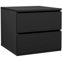 SCHUBKASTENEINSATZ Marpol mit zwei Schubladen, schwarz, 45x45 cm - Schwarz, Holzwerkstoff (45/40/45cm) - Beautysofa