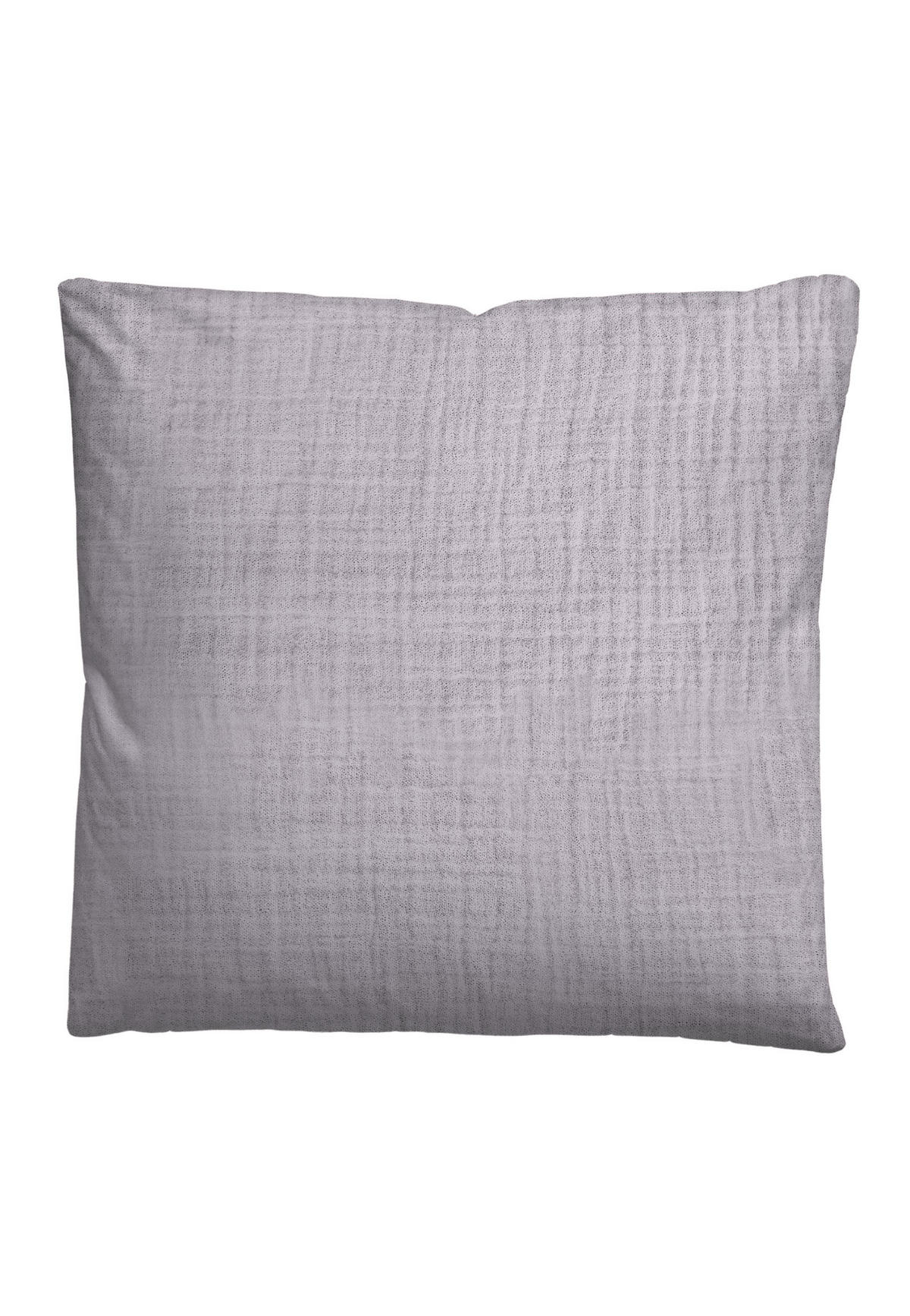 BETTWÄSCHE-GARNITUR Musselin UNI flieder, 155x220 cm + 80x80 cm - Flieder, Textil (155/220cm) - biberna