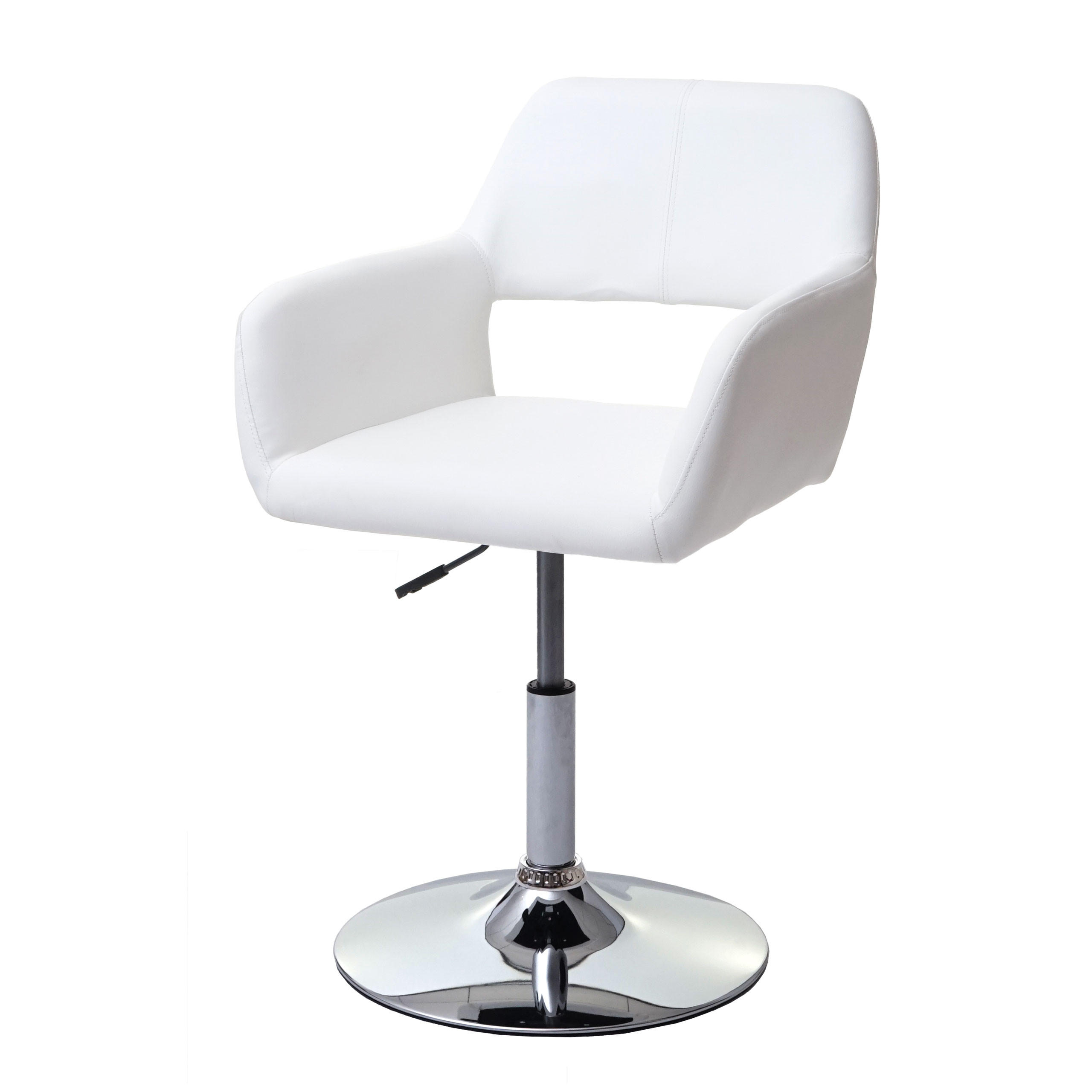 ESSZIMMERSTUHL Weiß, Silber - Silberfarben/Weiß, Textil (58/89/55cm) - MCW