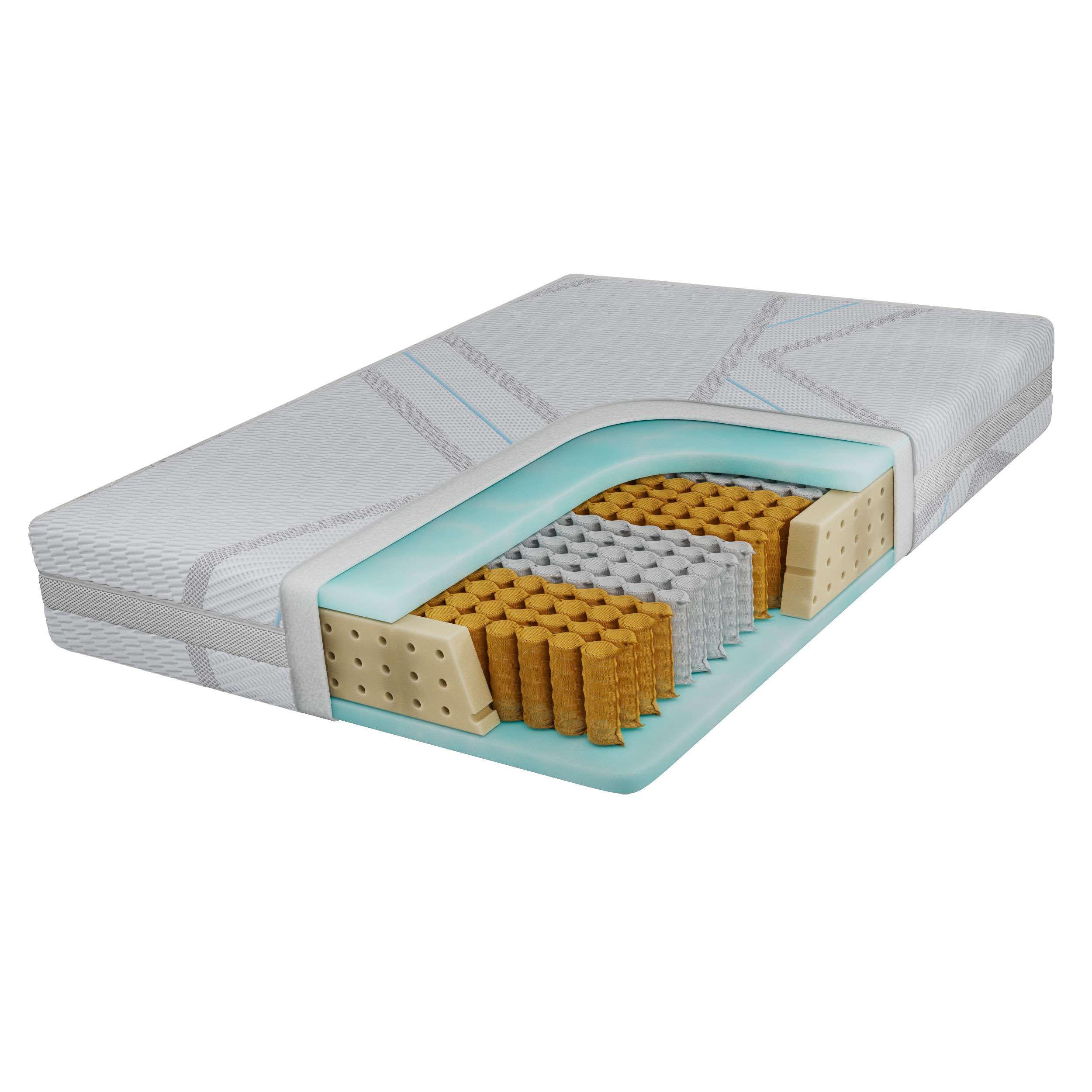 TASCHENMATRATZE COVE - 200/200 - H3 - Lux - Multicolor, Textil (200/200cm) - MKS
