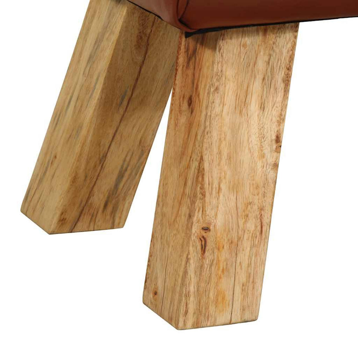 SITZBANK Pfero Turnbock Braun 110 cm Braun Echtleder - Braun, Leder (110/46/30cm) - DELUKE