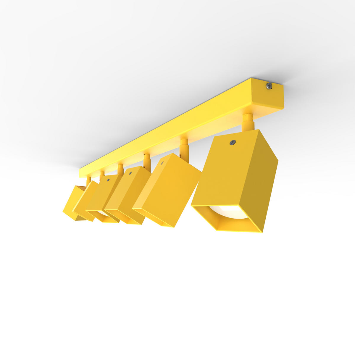 DECKENLEUCHTE - Gelb, Metall (6/90/18cm) - Lumicom