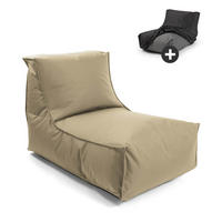 SITZSACK mit Schutzhülle Der Sundowner - Cappuccino, Textil (60/65/95cm) - Mokebo