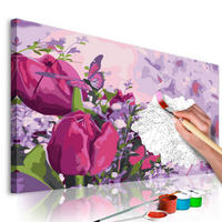 MALEN NACH ZAHLEN 50/40 cm - Multicolor, Textil (1.4/40cm) - KUNSTLOFT