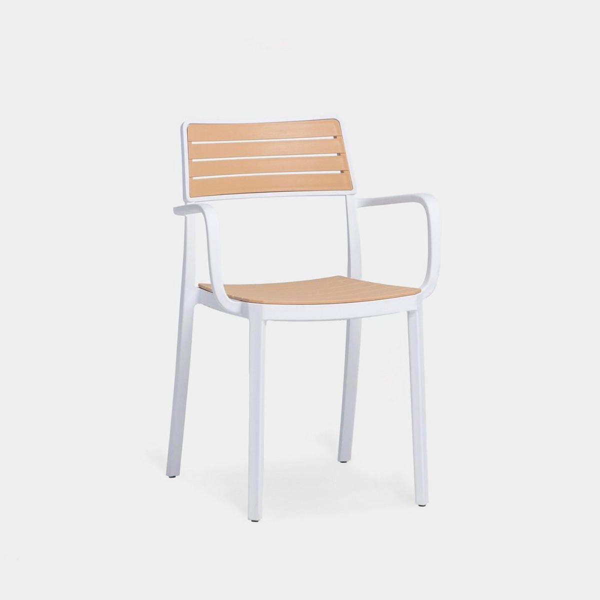 STUHL FÜR DRAUSSEN Hilda Zweifarbig 54 cm x 80 cm - Multicolor, Kunststoff (54/80/54cm)