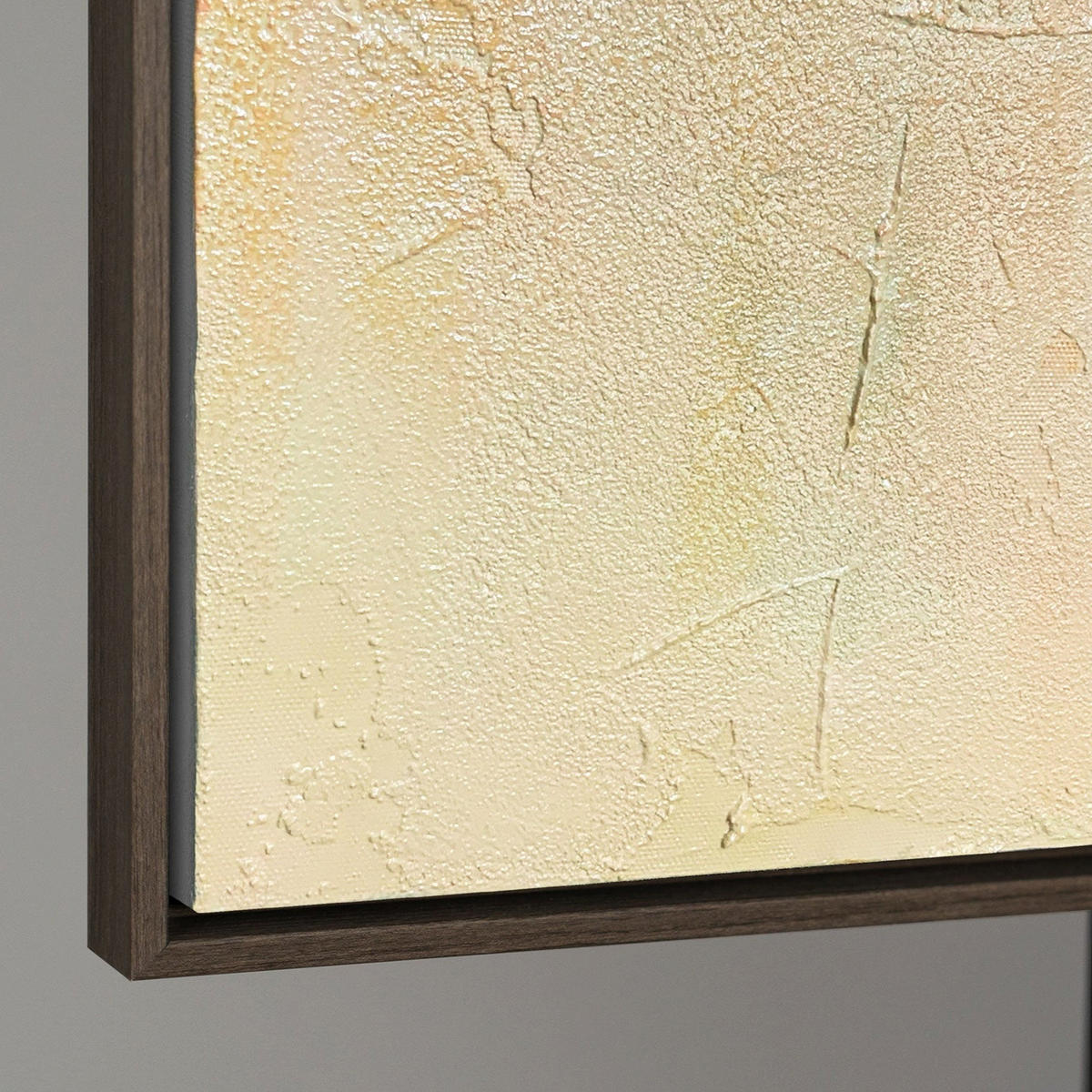GEMÄLDE Gleichgewicht Schattenfugenrahmen Grau 120x80 cm - Grau, Holz (120/80cm) - YS-art gallery