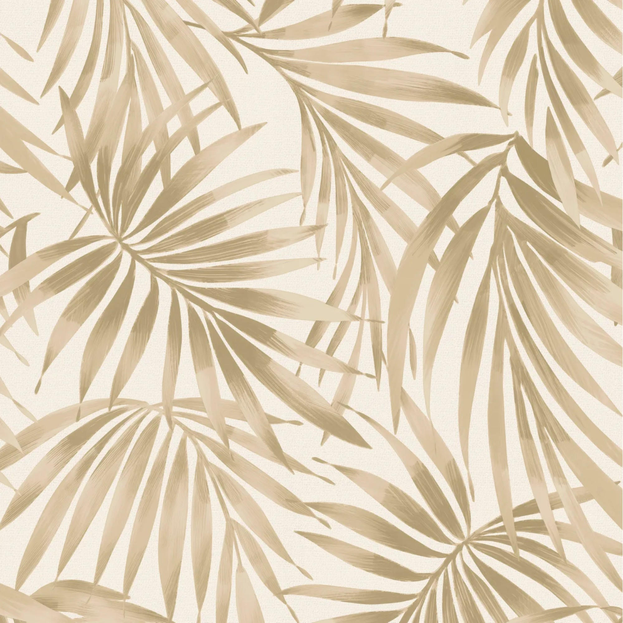 VLIESTAPETE Elegant Leaves - Sandfarben, Papier/Kunststoff (52/1000cm) - Superfresco Easy