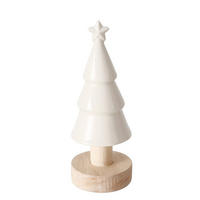 WEIHNACHTSBAUM Keramik 15 cm - Weiß, Keramik (5.5/15/5.5cm)