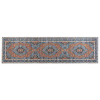 TEPPICHLÄUFER Midalam 300/80 cm - Blau, Kunststoff (80/300cm) - Beliani
