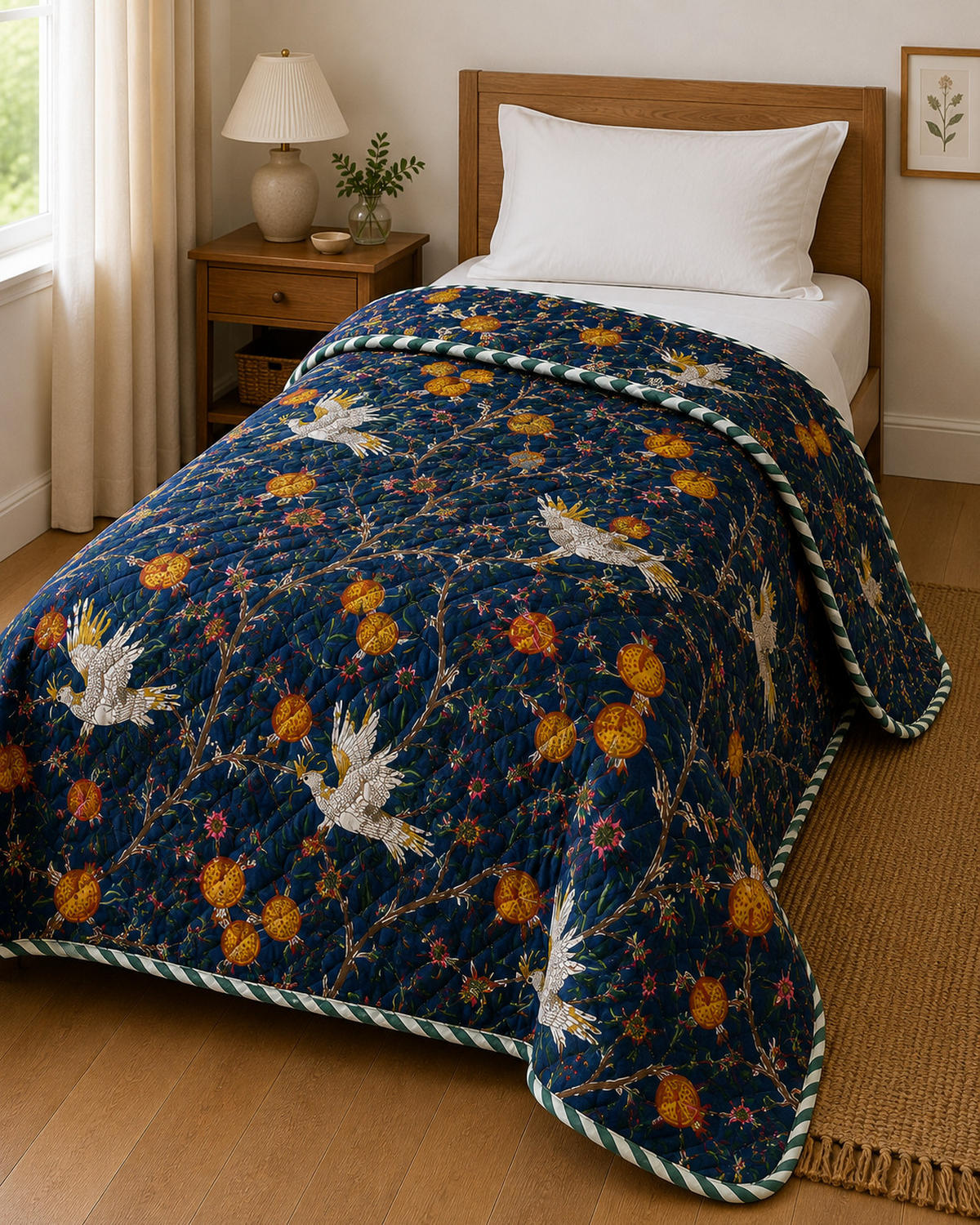 WOHNDECKE Baumwolle 140x220 cm Quilt-Optik – Gesteppt, Weich & Modern - Multicolor, Naturmaterialien (140/220cm) - AU Maison