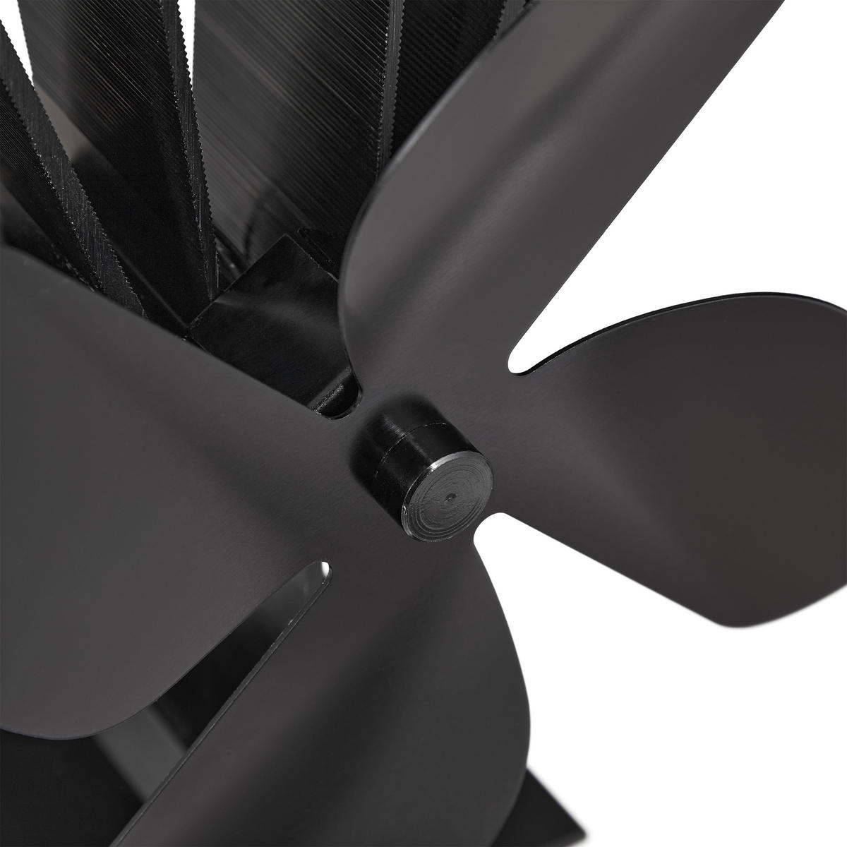 OFENVENTILATOR - Schwarz, Metall (19/26/12cm) - Relaxdays