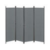 SICHTSCHUTZ Huesca - Dunkelgrau, Textil/Metall (200/2cm) - [en.casa]