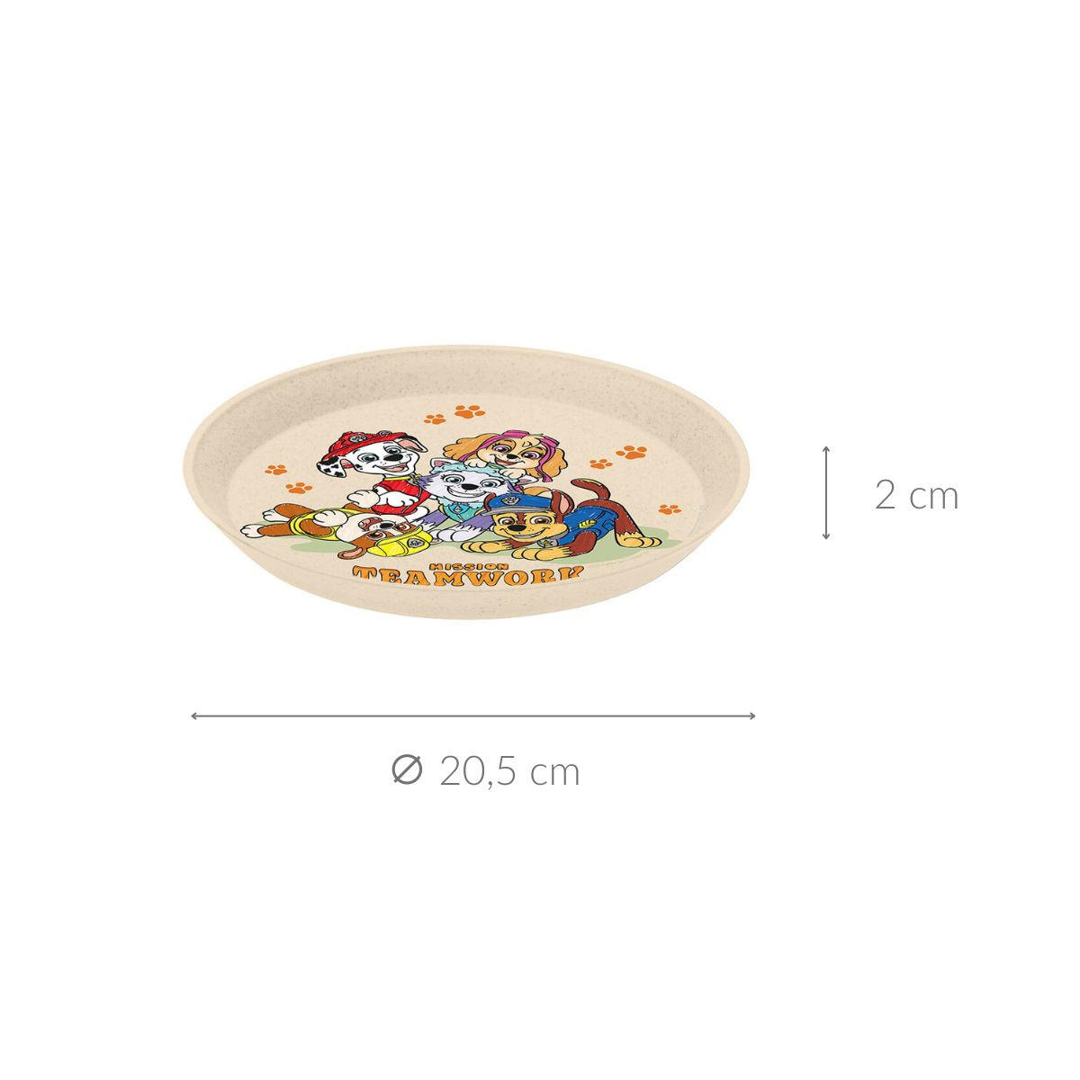 KINDERTELLER Connect Organic moon 20,5/20,5/2 cm - Beige, Kunststoff (20.5/2/20.5cm) - KOZIOL