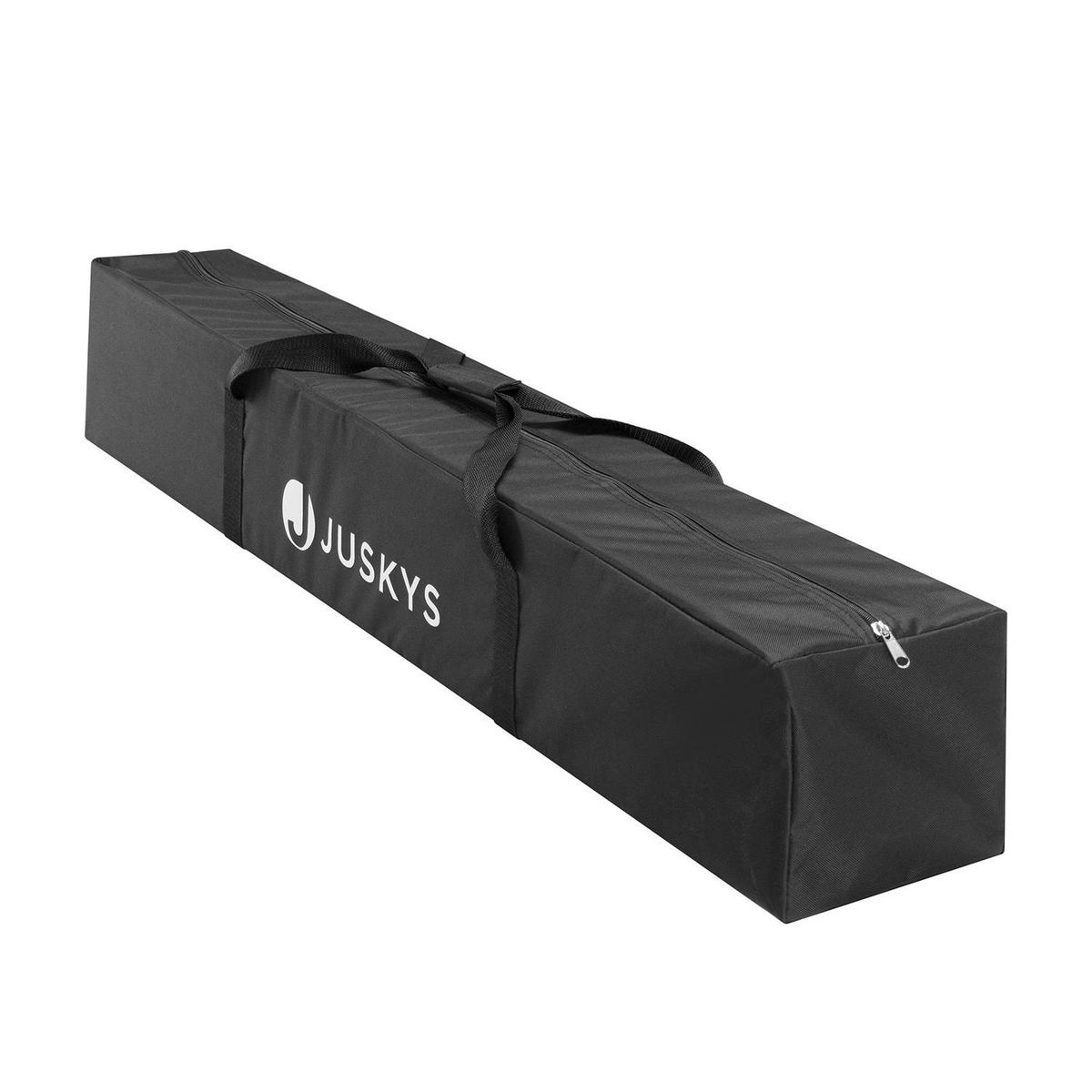 HÄNGEMATTE Paya hellgrau 281x107x96 cm - Hellgrau, Textil/Metall (109/101/279cm) - Juskys