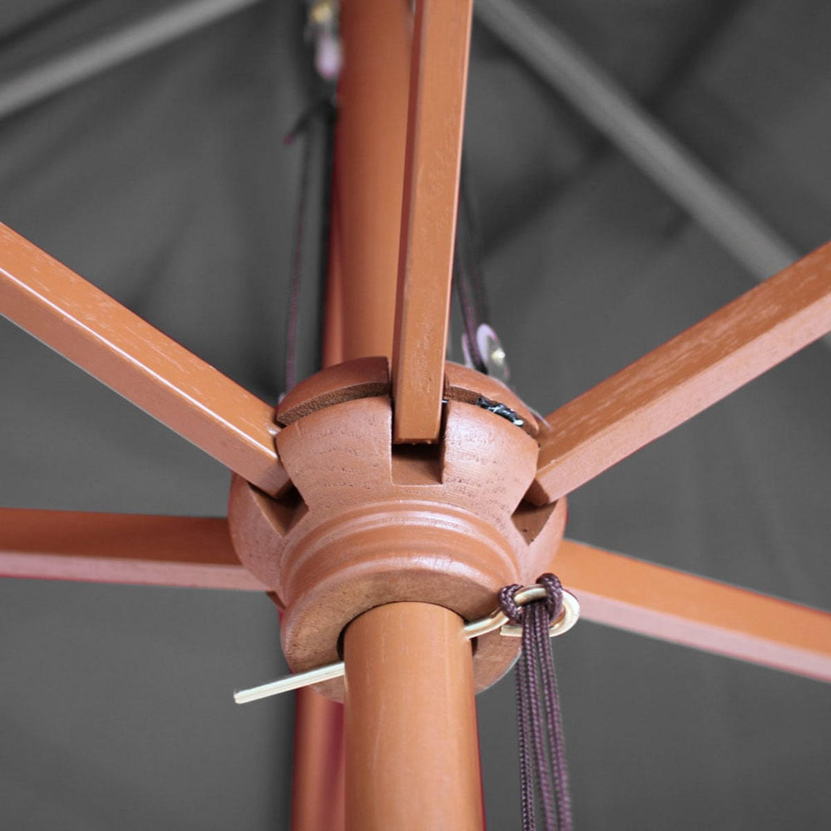 SONNENSCHIRM Anthrazit - Anthrazit, Holz (300/300cm) - MCW