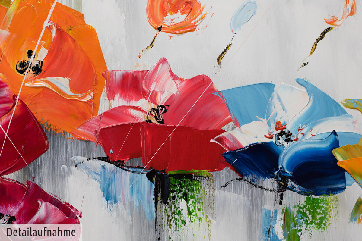 ÖLGEMÄLDE 100/50 cm - Multicolor, Holz/Textil (1.36/50cm) - KUNSTLOFT