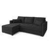 ECKSOFA L Form Dolceo Nachtschwarz 226/140/78 cm – Schlaffunktion Universell Links Rechts - Wengefarben/Schwarz, Kunststoff/Textil (140/226cm) - AX Living