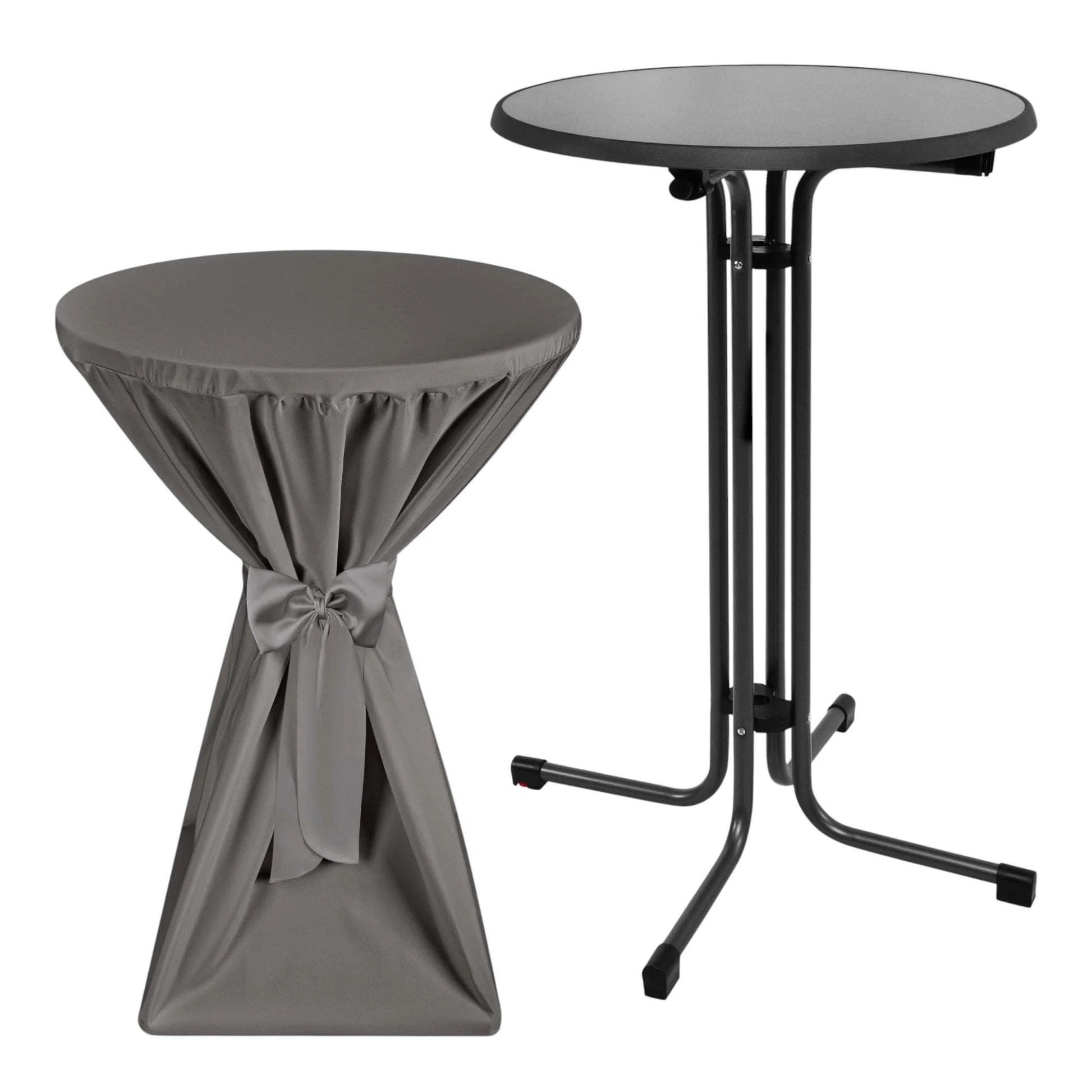 Beautissu Stehtisch Anthrazit 70x110x70 cm