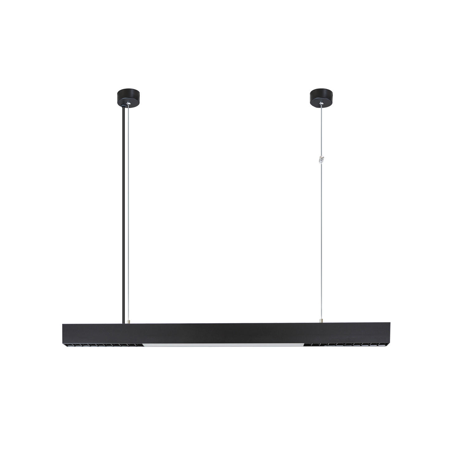 HÄNGELEUCHTE Aura 107/4/160 cm - Schwarz, Metall (107/4/160cm) - Nettlife