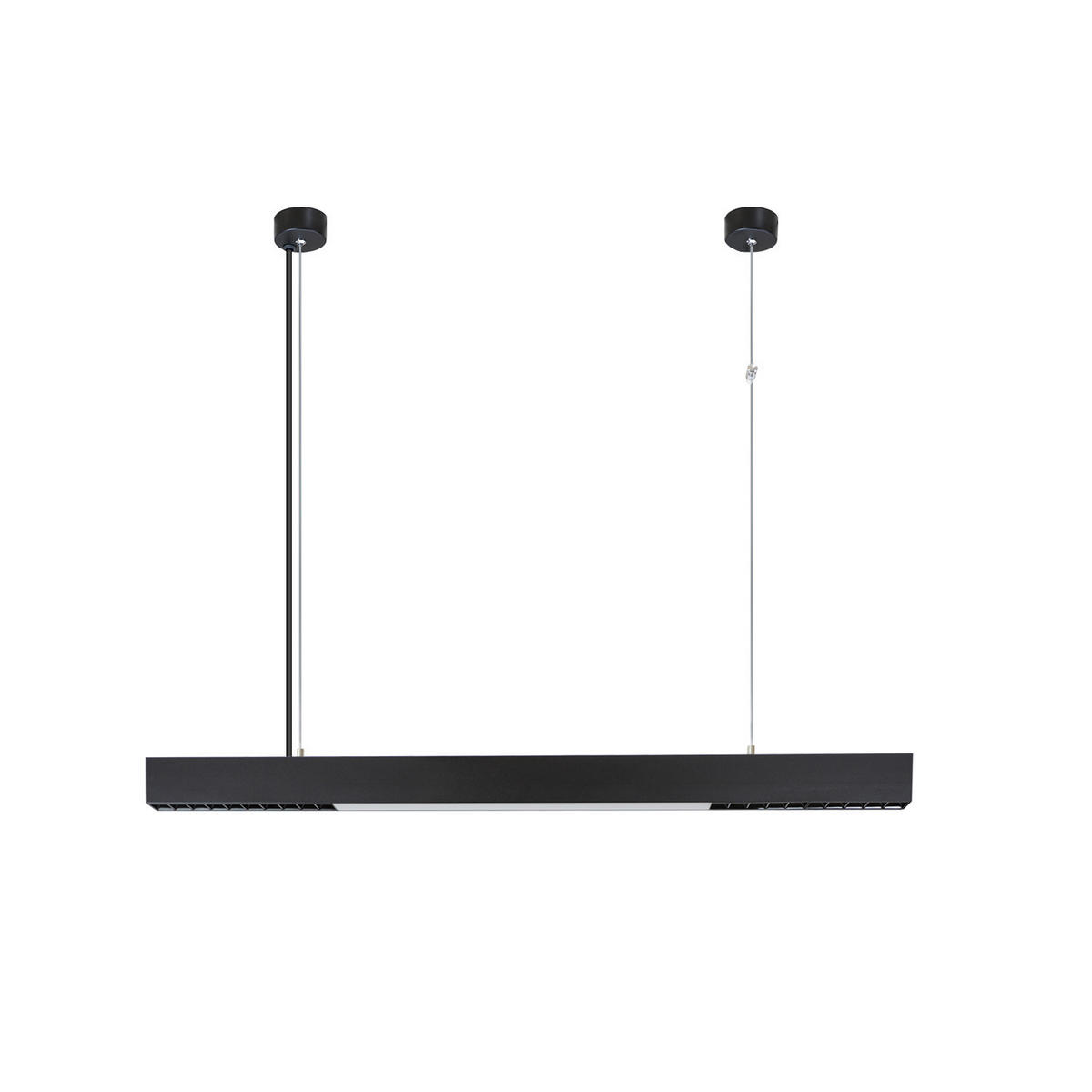 HÄNGELEUCHTE Aura 107/4/160 cm - Schwarz, Metall (107/4/160cm) - Nettlife