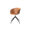 DREHSTUHL DANI Braun Kunstleder - Braun, Leder (60/81/54.5cm) - KAWOLA